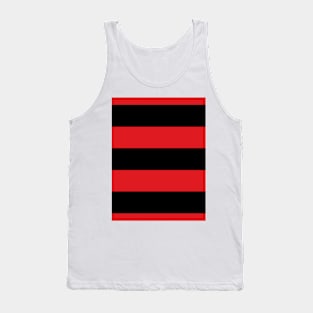 QPR Queens Park Rangers 1983 Away Red and Black Hoops Tank Top